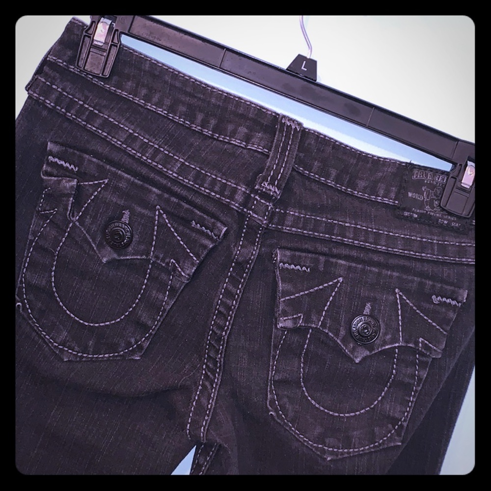 True Religion black bootcut jeans size 29
